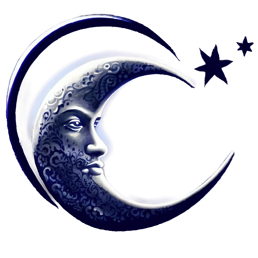 Download Moon Tattoo Png Cvf71 | Wallpapers.com