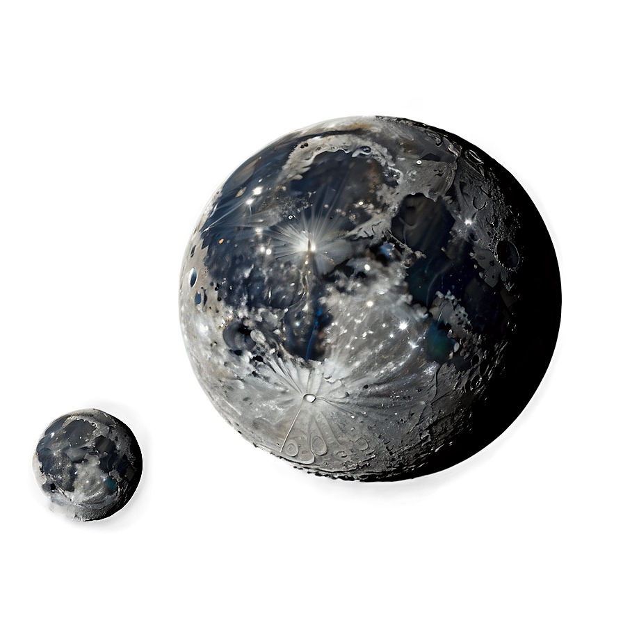 Moon With Craters Transparent Png 05252024 PNG