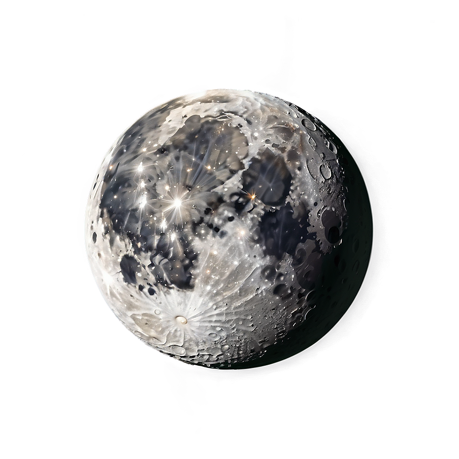 Moon With Craters Transparent Png Tqu PNG