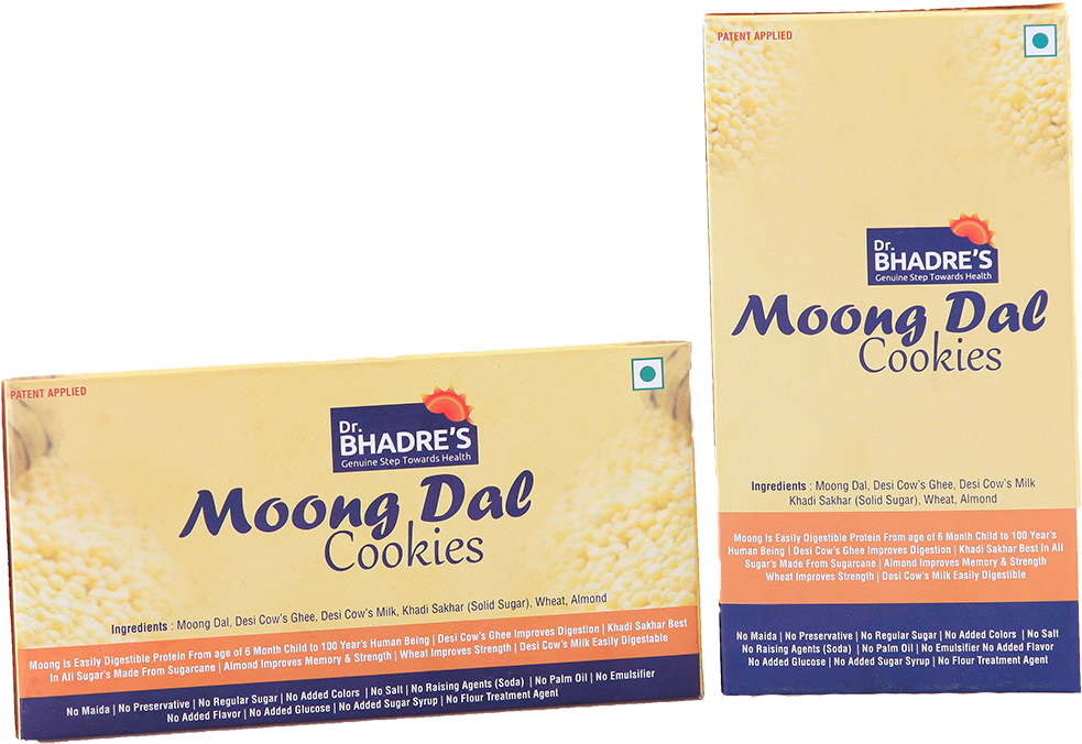 Moong Dal Cookies Packaging Design PNG