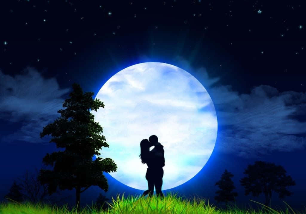 Caption: Serene Moonlit Night by the Waters
