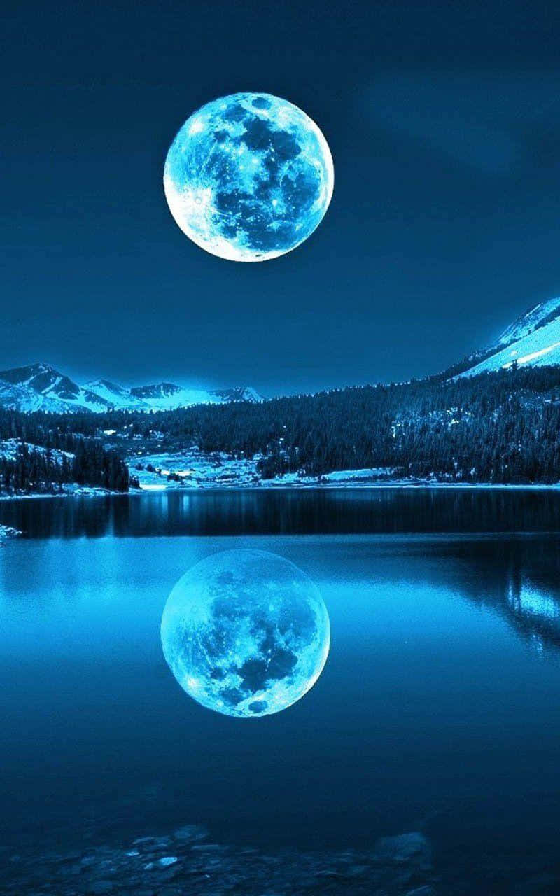 Serene Moonlight Over Calm Waters