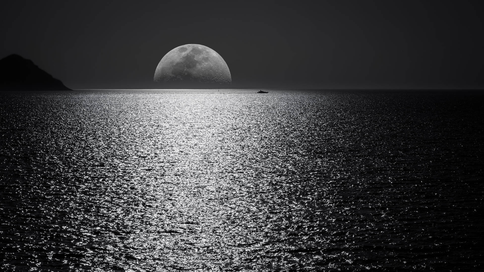 Moonlight At Ocean Full 4k Wallpaper