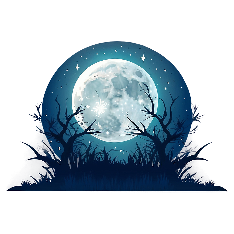 Moonlight Scene Transparent Png 05252024 PNG