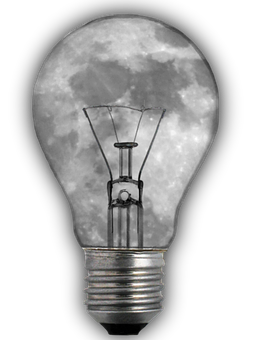 Moonlit Bulb Illusion PNG