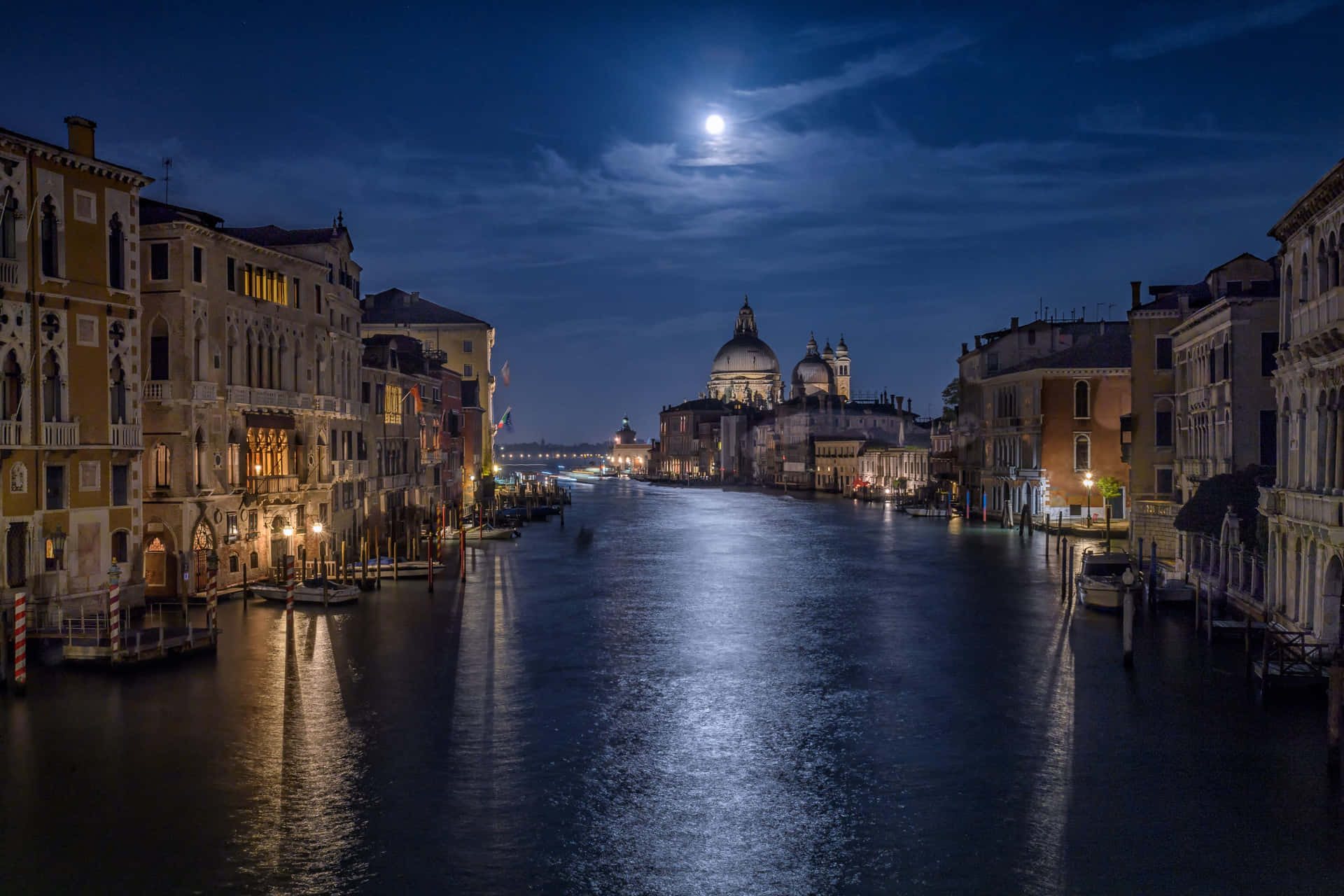 Moonlit_ Grand_ Canal_ Venice Wallpaper