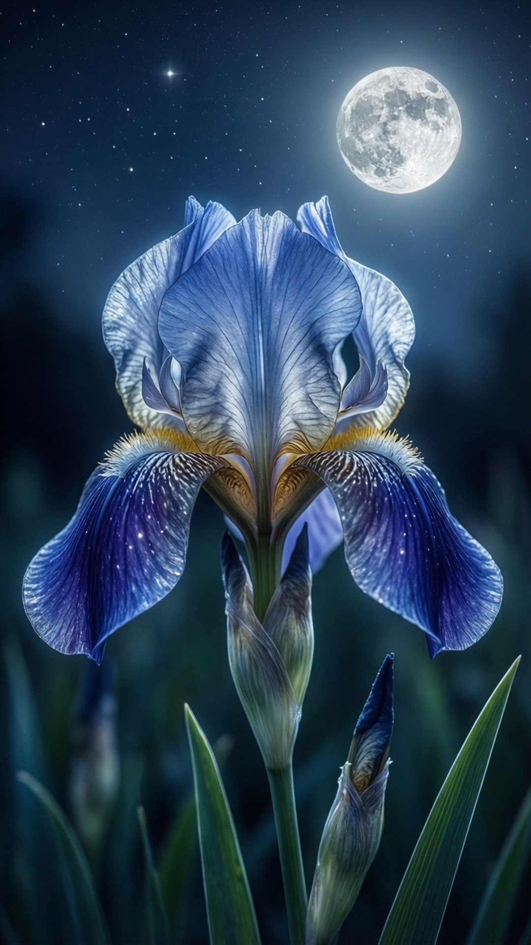 Månbelyst Iris Bakgrundsbilder