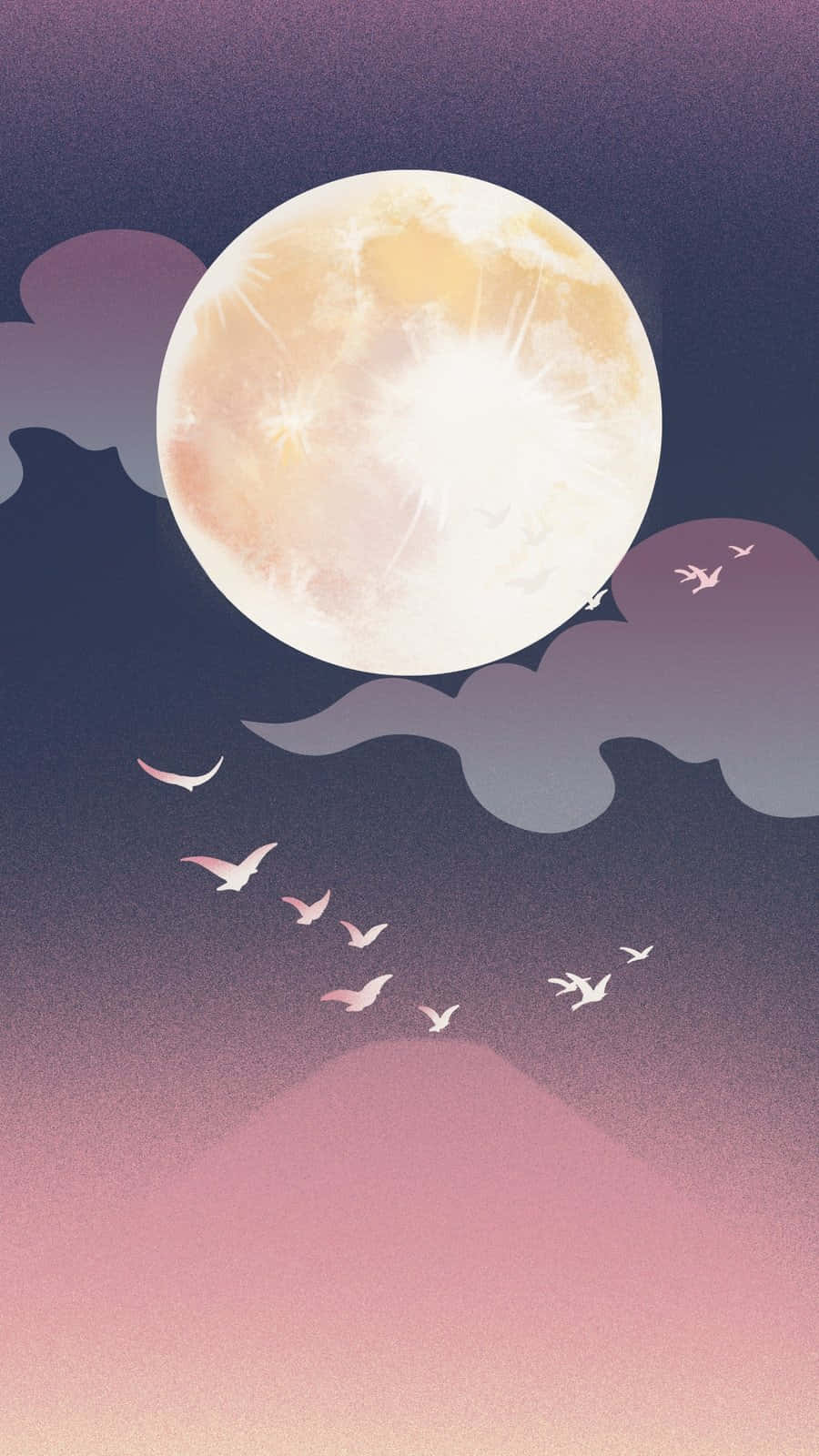 Moonlit Migration_ Celestial Aesthetic.jpg Wallpaper