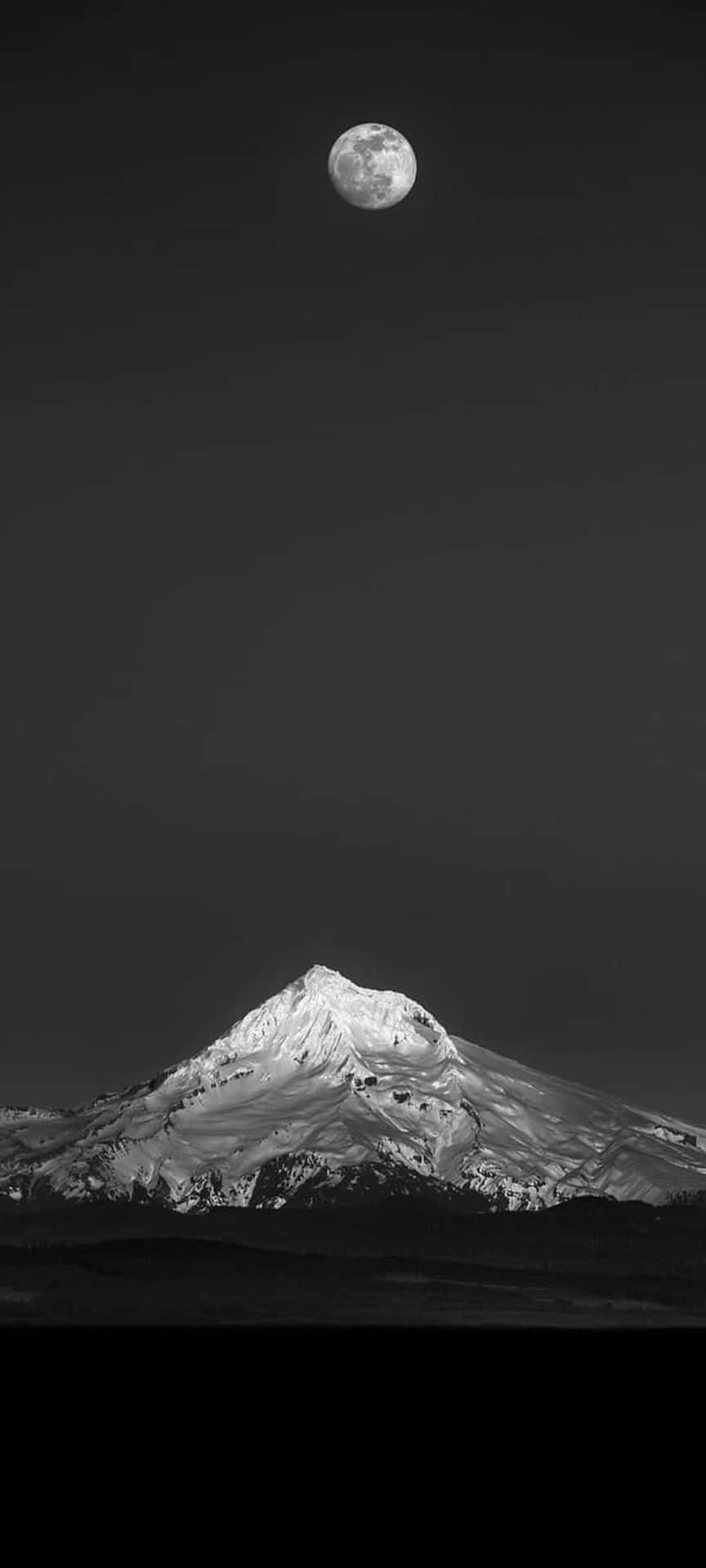 Moonlit_ Mountain_ Peak Wallpaper
