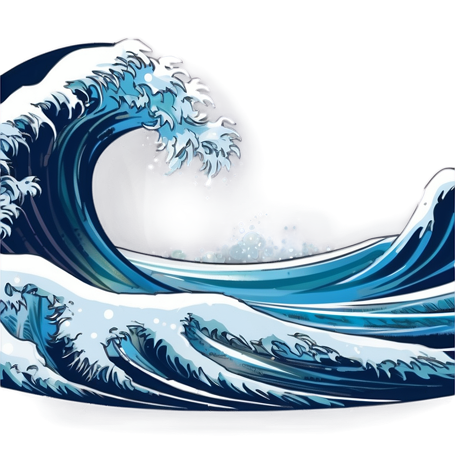 Moonlit Ocean Wave Png Ivf PNG