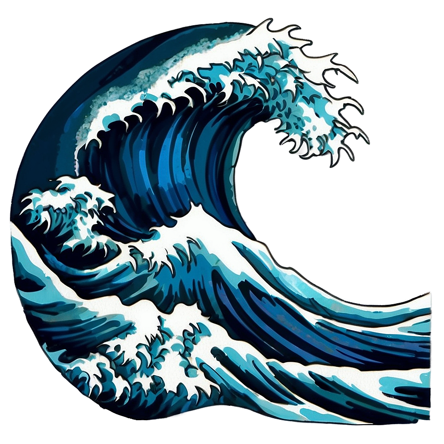 Moonlit Ocean Wave Png Vpu PNG