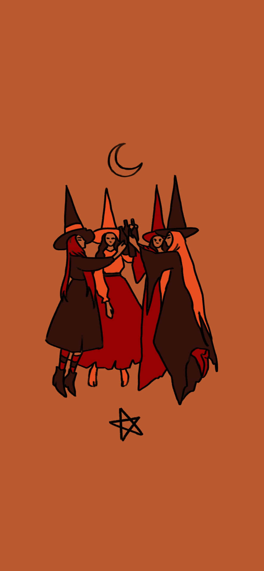 Moonlit_ Witch_ Gathering.jpg Wallpaper