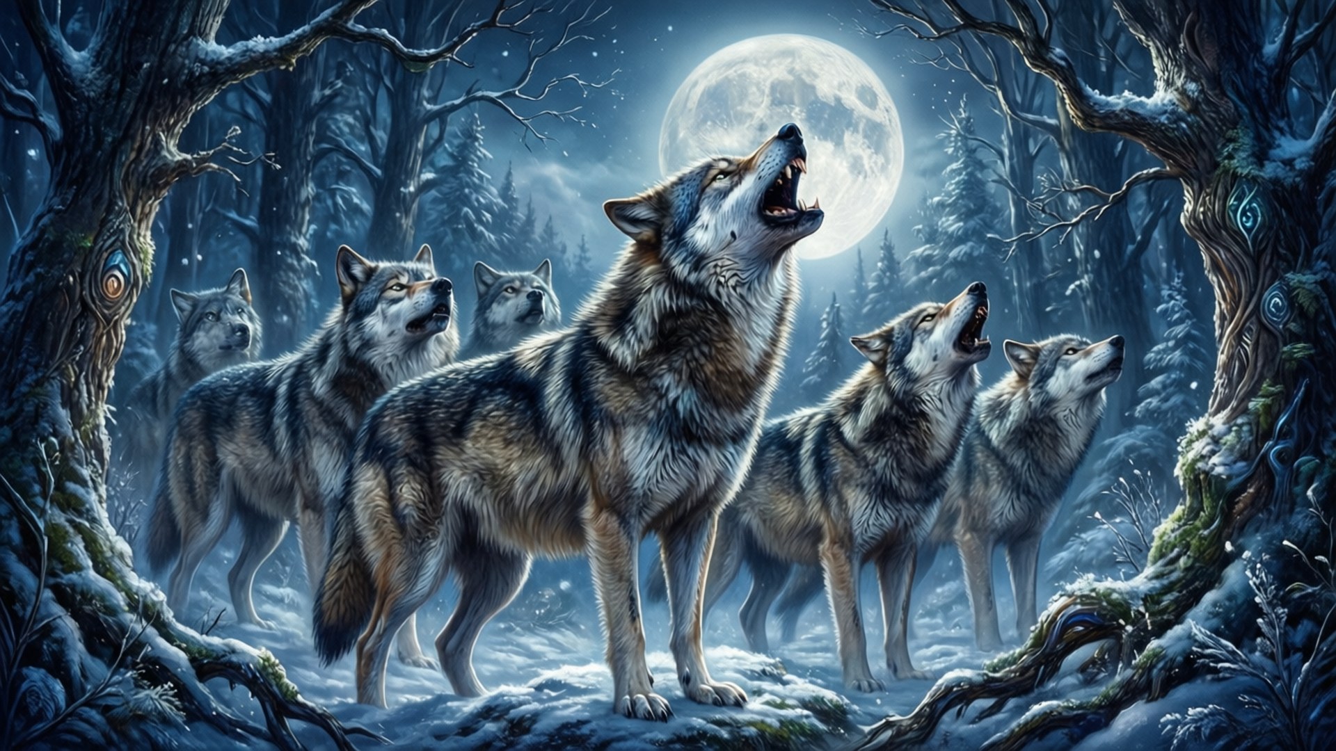 Maangelichte Wolvenroedel Achtergronden