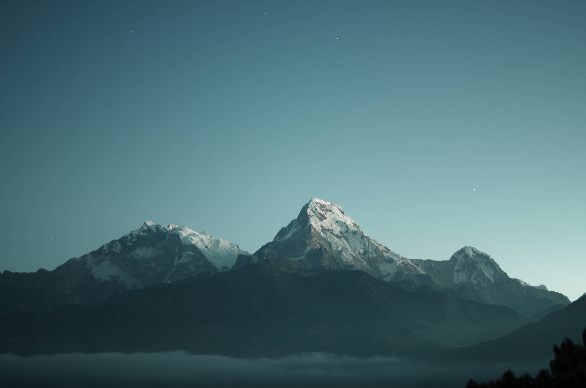 Moonlit_ Mountain_ Peaks_ Night_ Sky SVG
