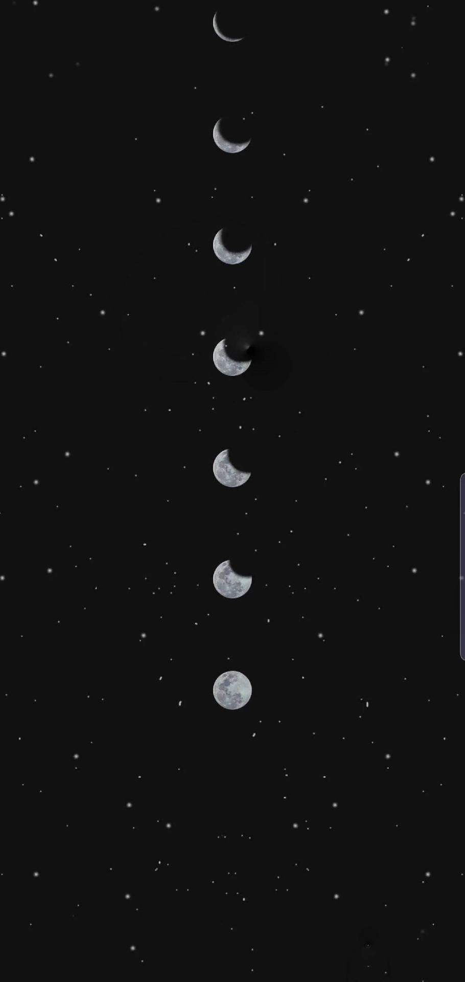 Agujeroen Forma De Lunas Y Estrellas En 4k. Fondo de pantalla