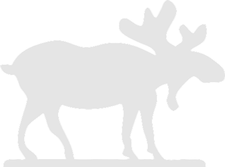 Moose Silhouette Graphic PNG