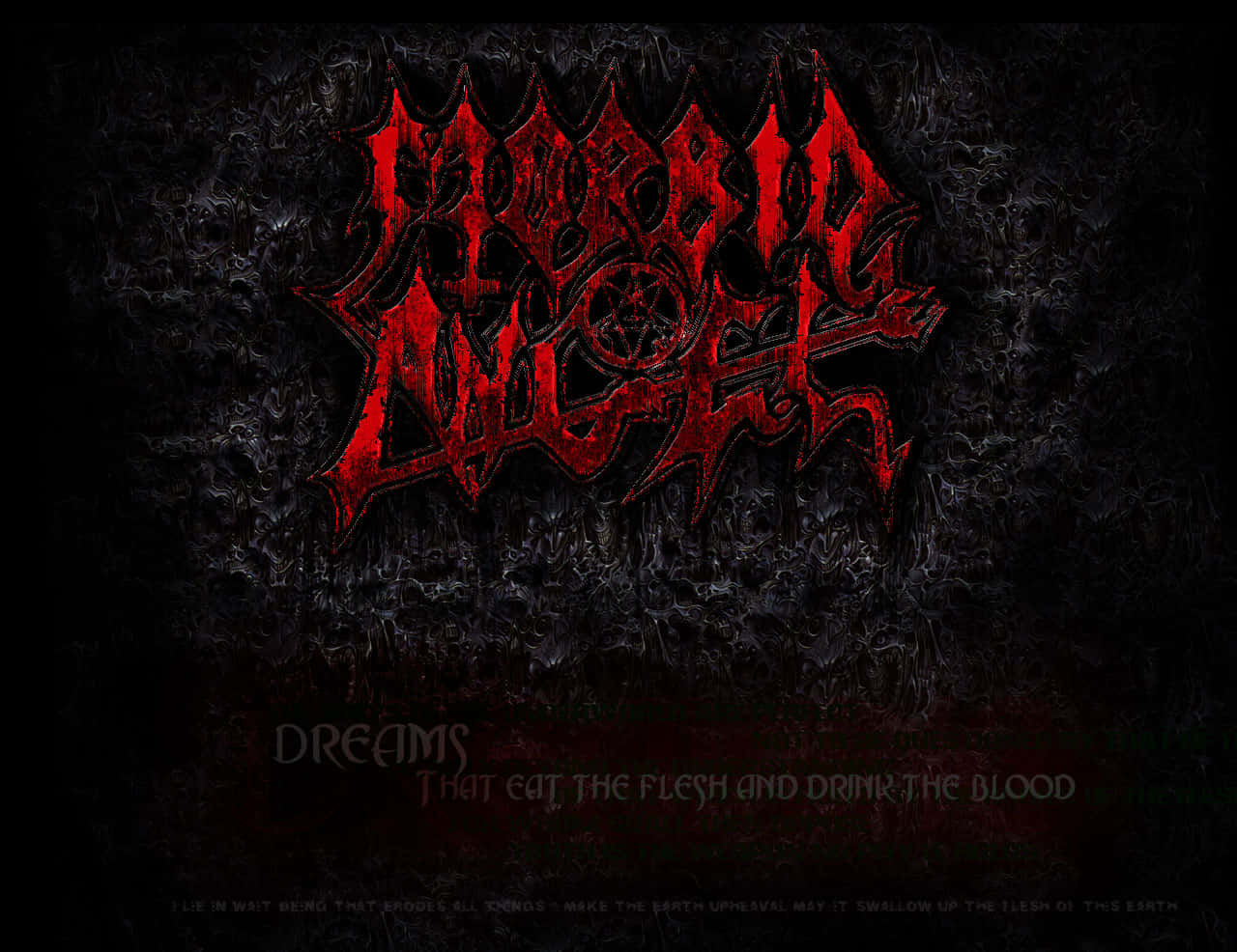 Morbid Angel Typography Wallpaper