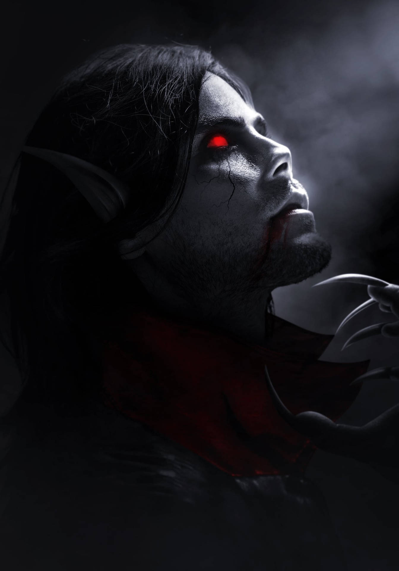 Morbius Glowing Eyes Wallpaper
