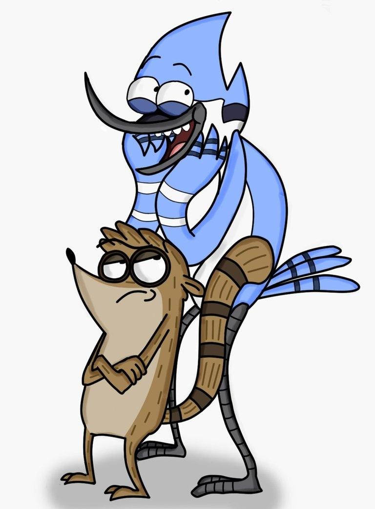 Mordecaiund Rigby Fiktive Charaktere. Wallpaper