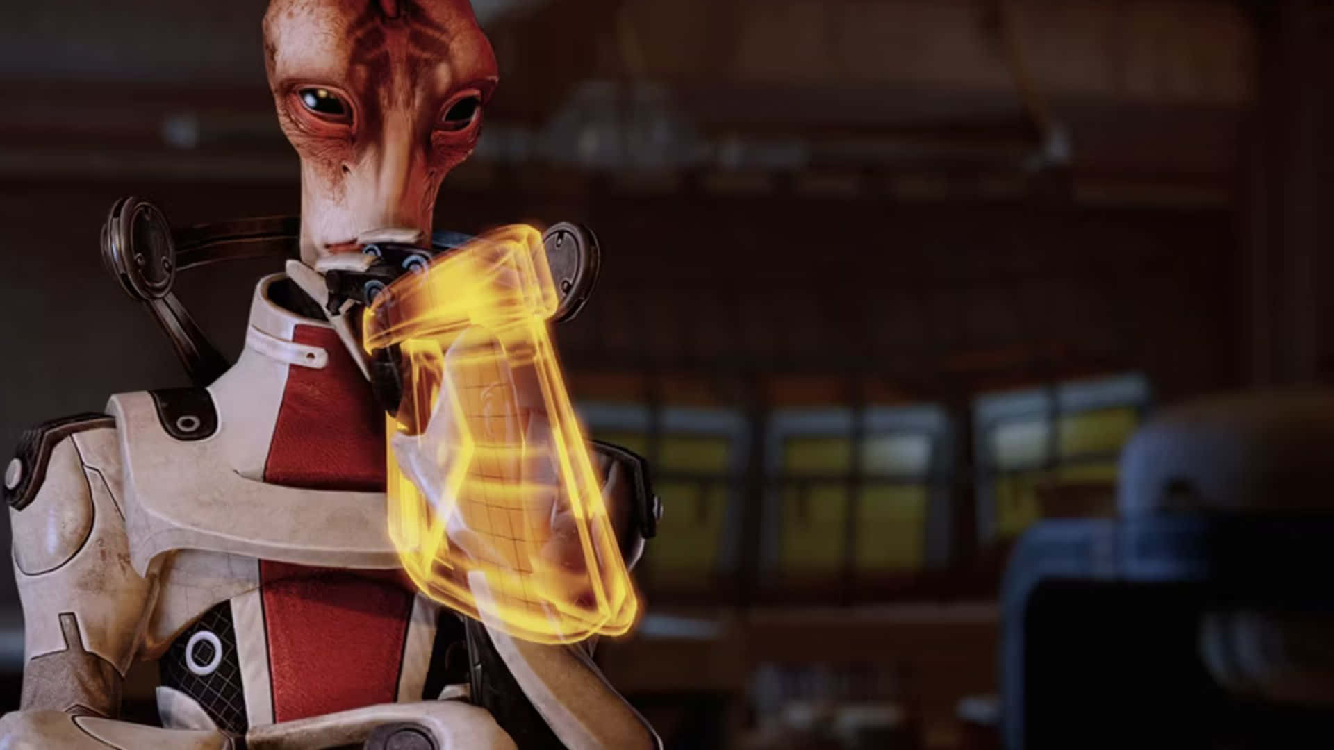 Mordinsolus, El Brillante Científico Salariano De Mass Effect 2 Y 3 Fondo de pantalla