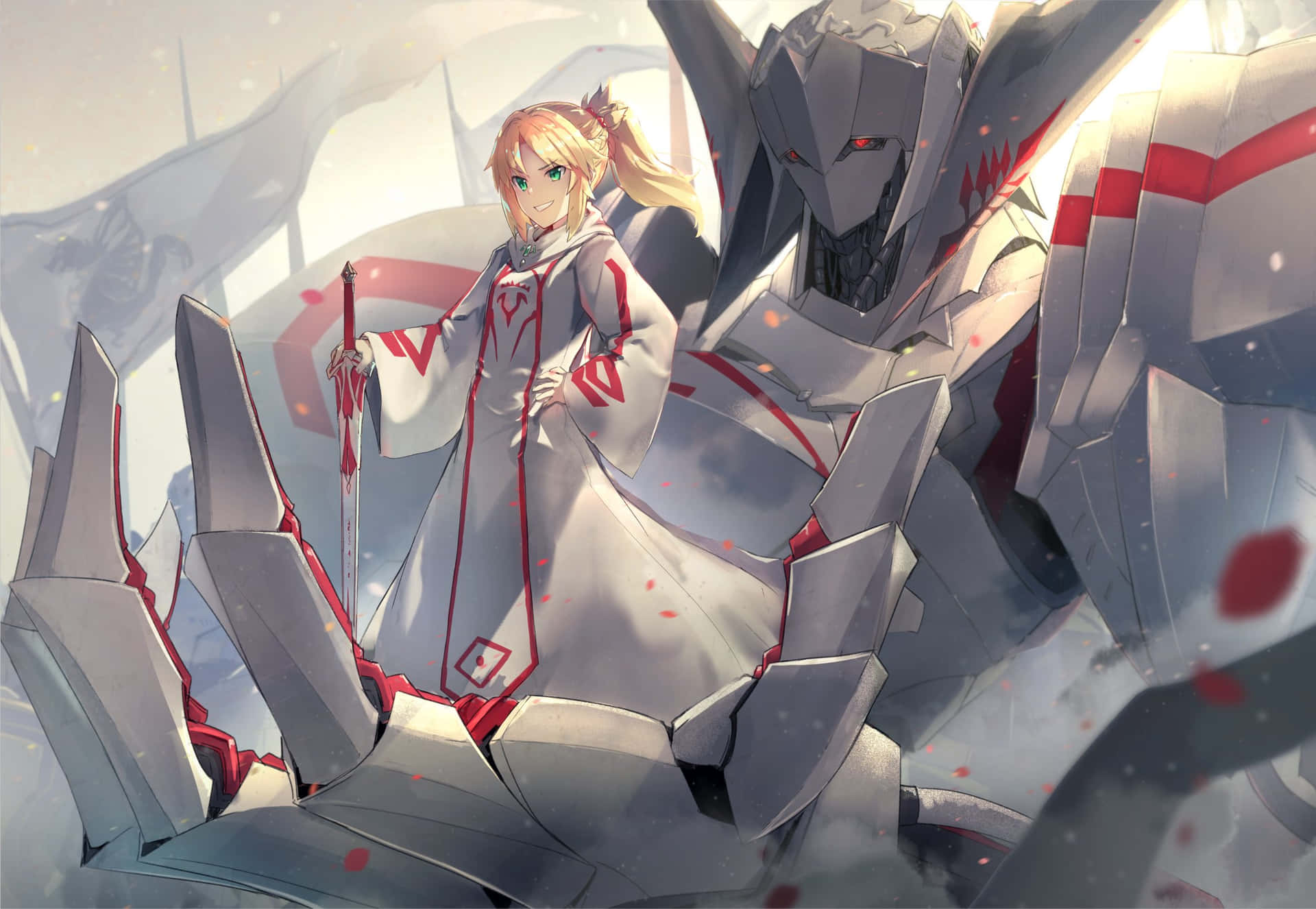 Mordred In Action, Fate/grand Order Wallpaper