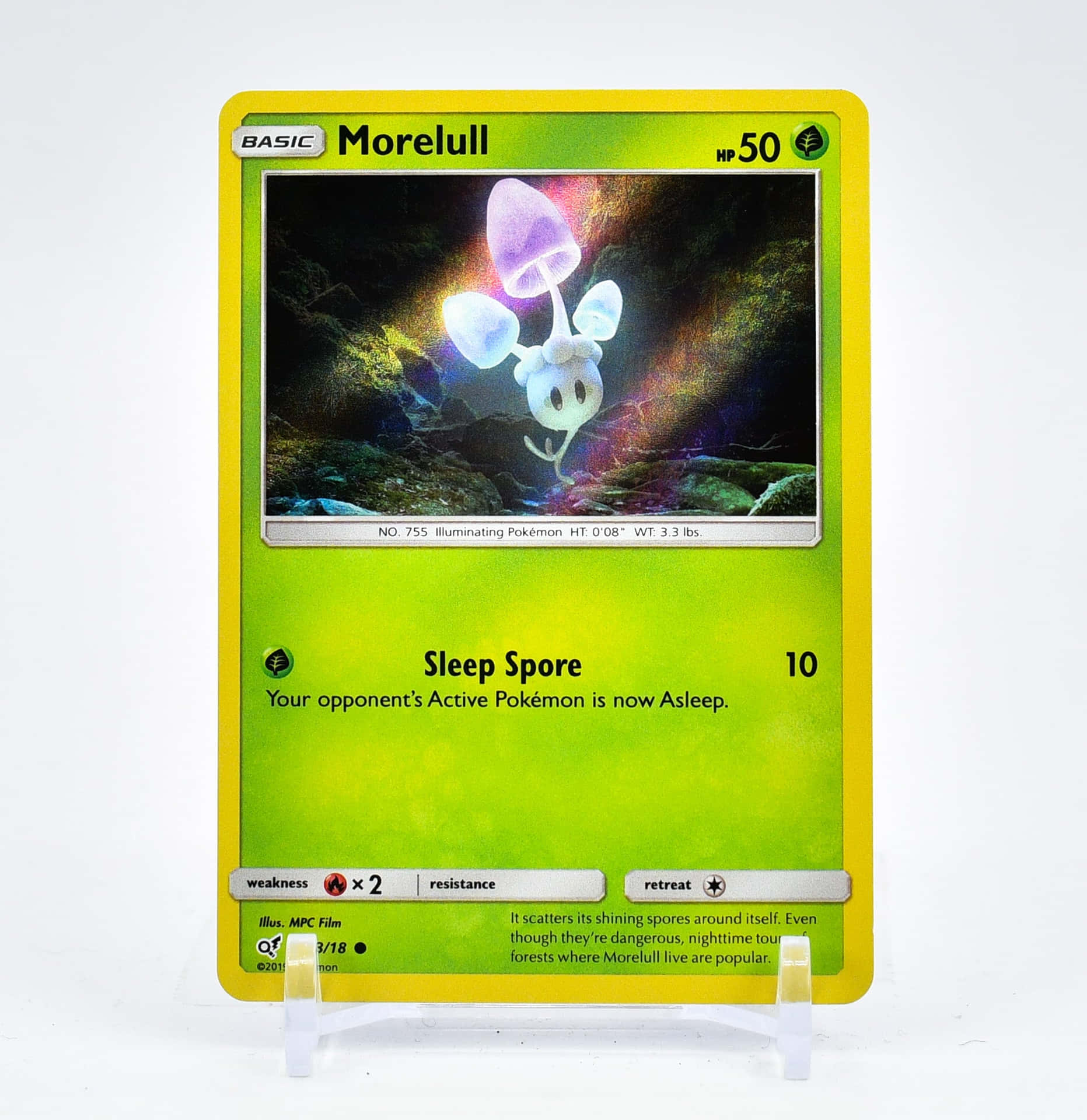 Tarjetade Pokémon De Morelull Fondo de pantalla