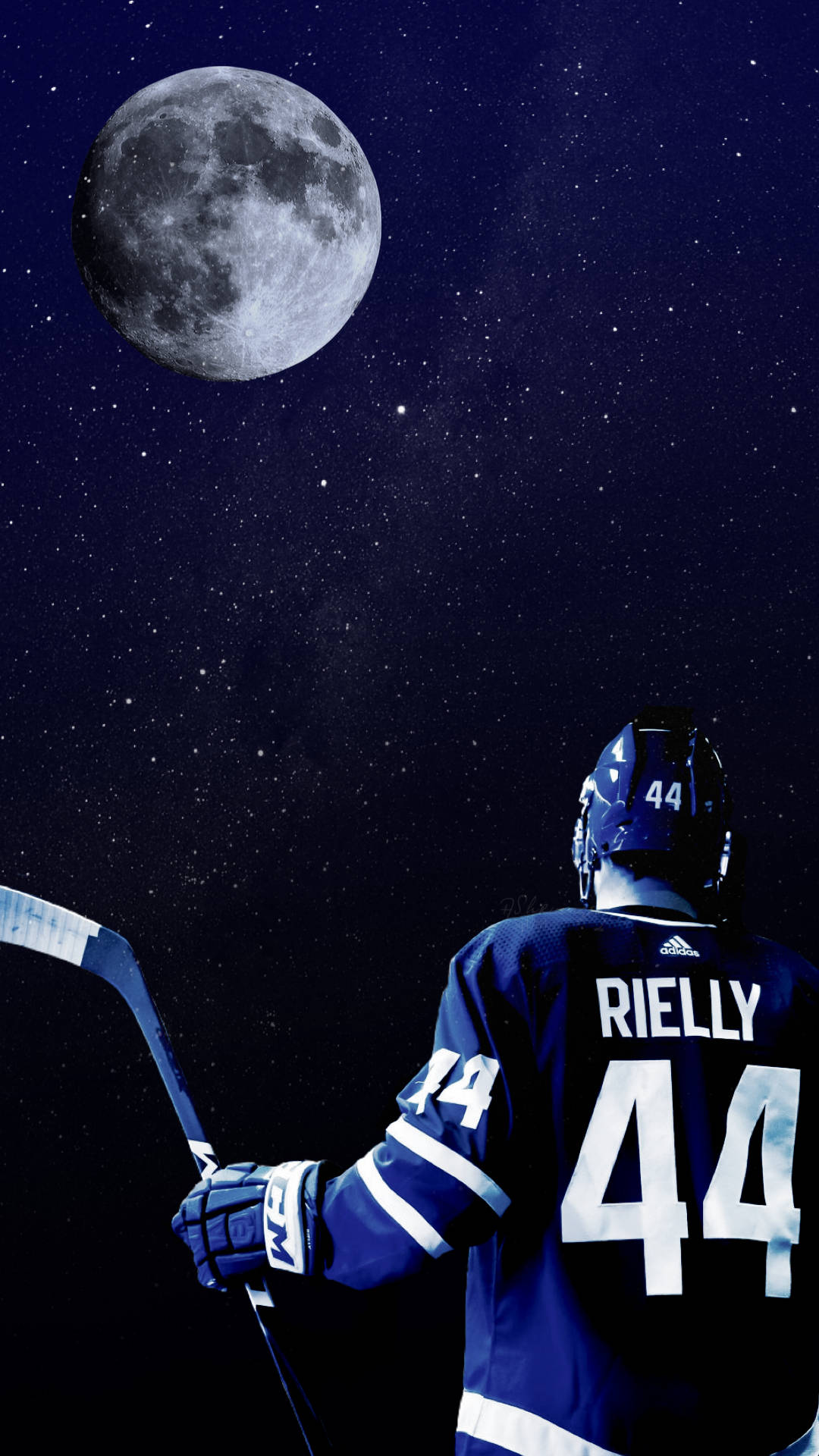 Morgan Rielly Moon And Starry Sky Wallpaper