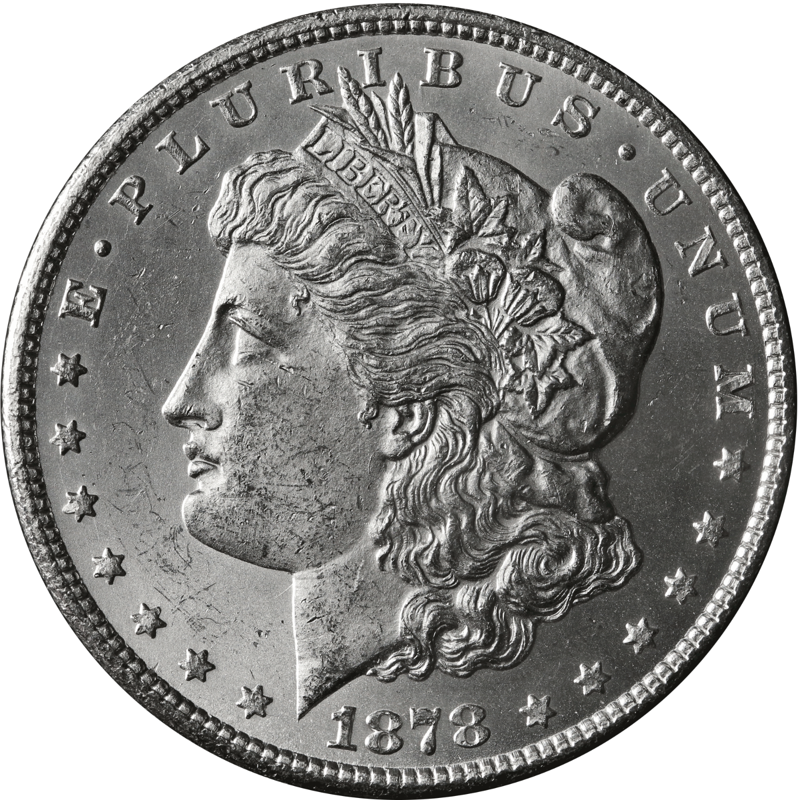 Morgan Silver Dollar1878 PNG