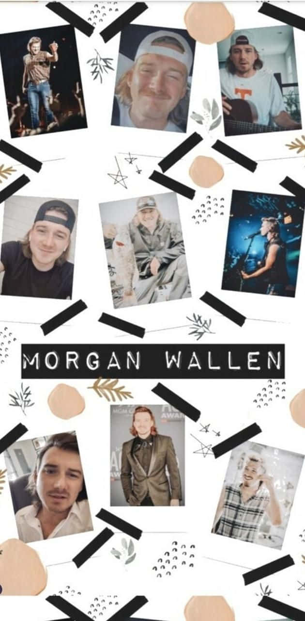 Morgan Wallen Collage Aesthetic Wallpaper