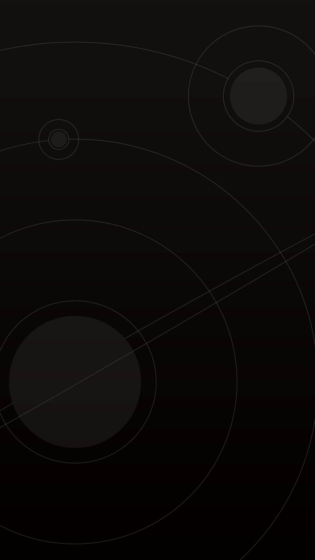 Mørk Android Minimal Orbit Design Wallpaper