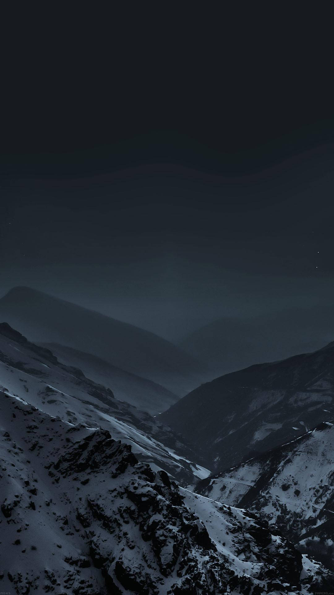 Mørk Bjergkæde Iphone 6s Plus Wallpaper