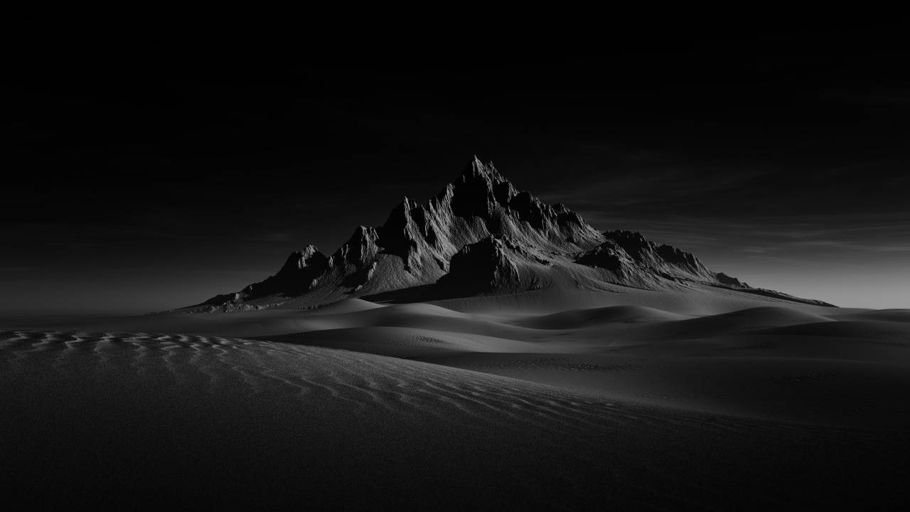 Mørk Ørken Pc Wallpaper
