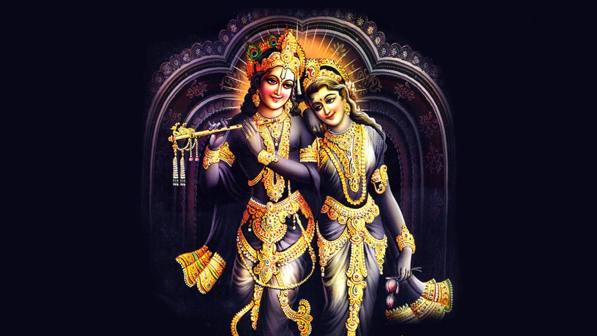 Mörka Krishna Par Wallpaper