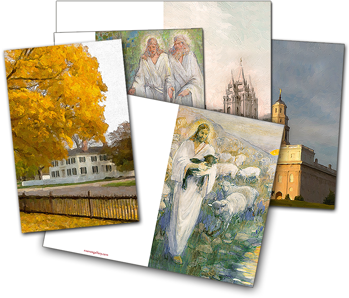 Mormon Themed Artwork Collage PNG