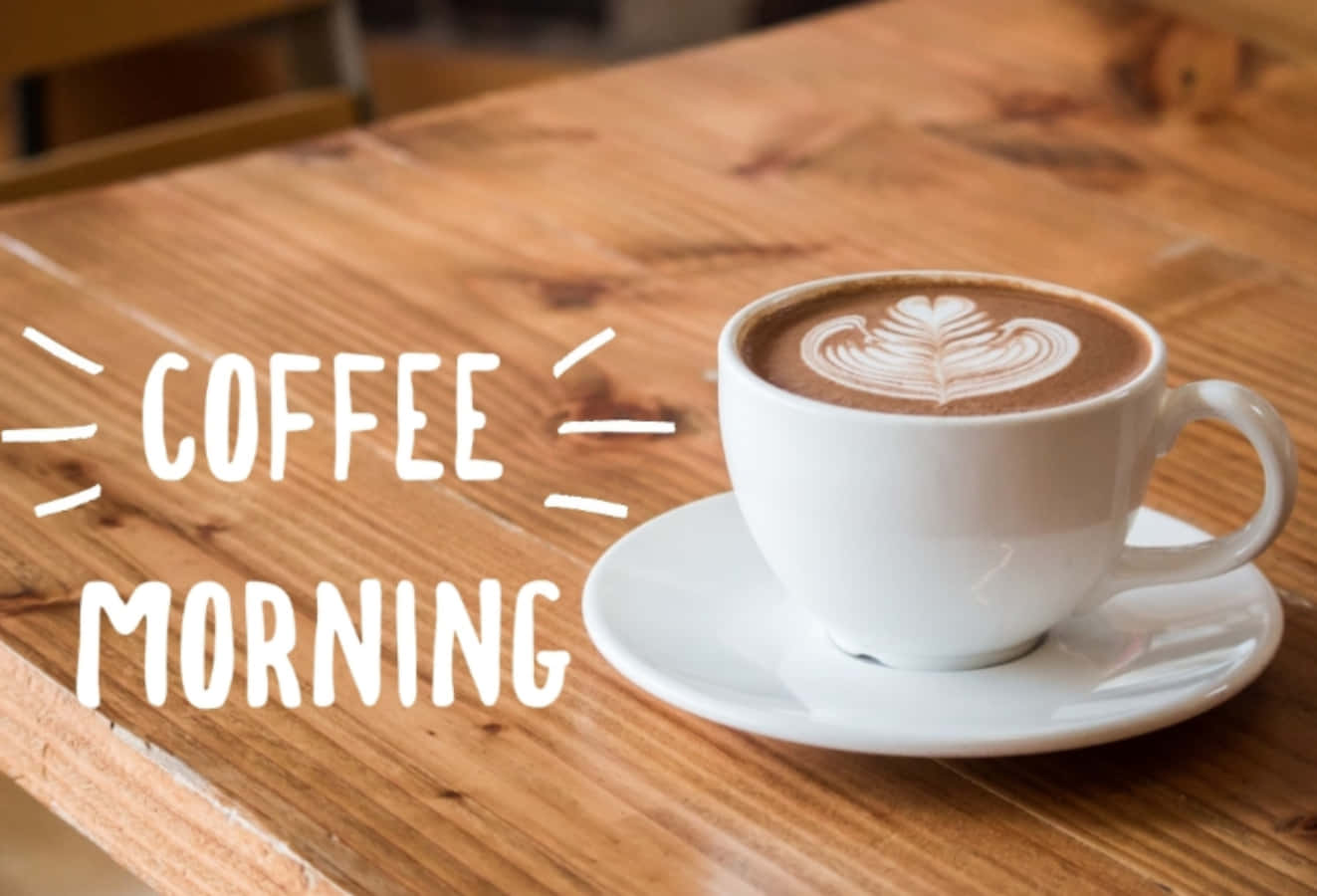 Start your morning right with a cup of delicious coffee.