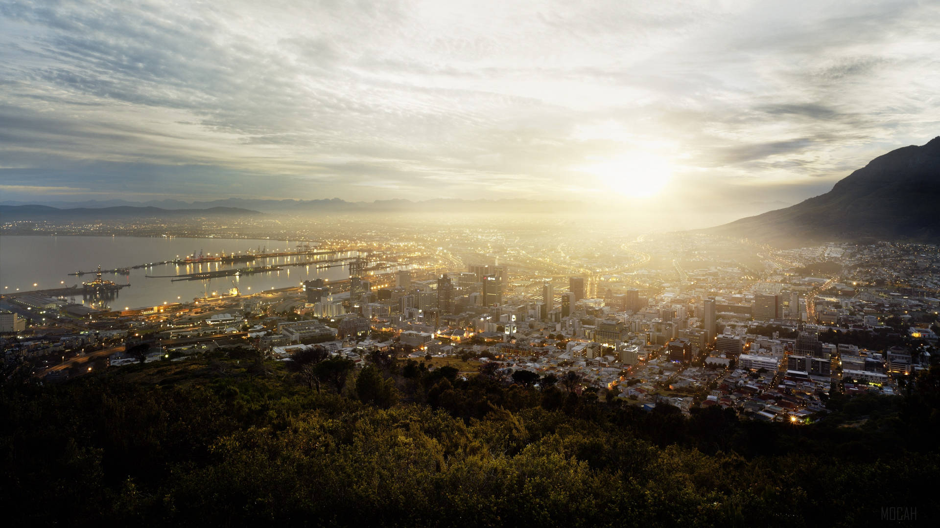 Morning In Cape Town Africa 4k Background