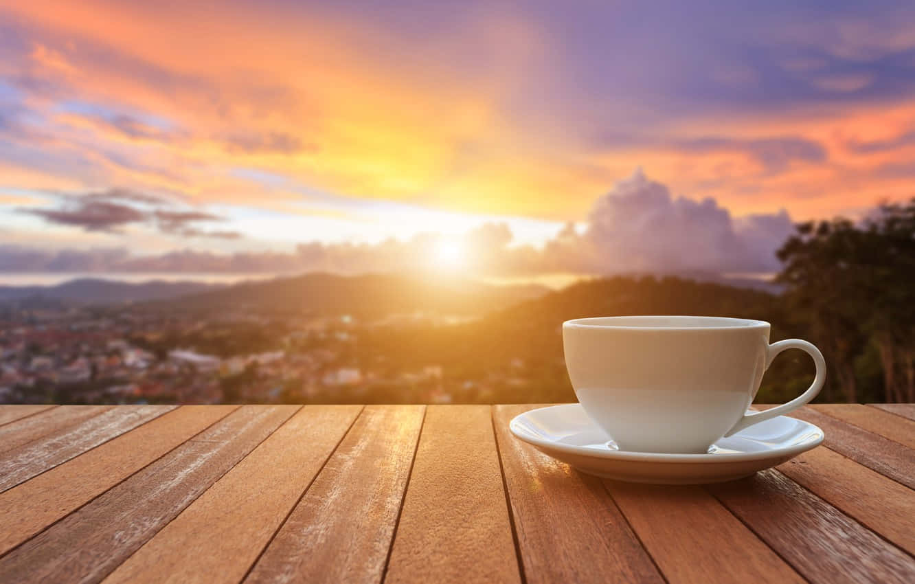 Morning Sunrise Coffee Wallpaper