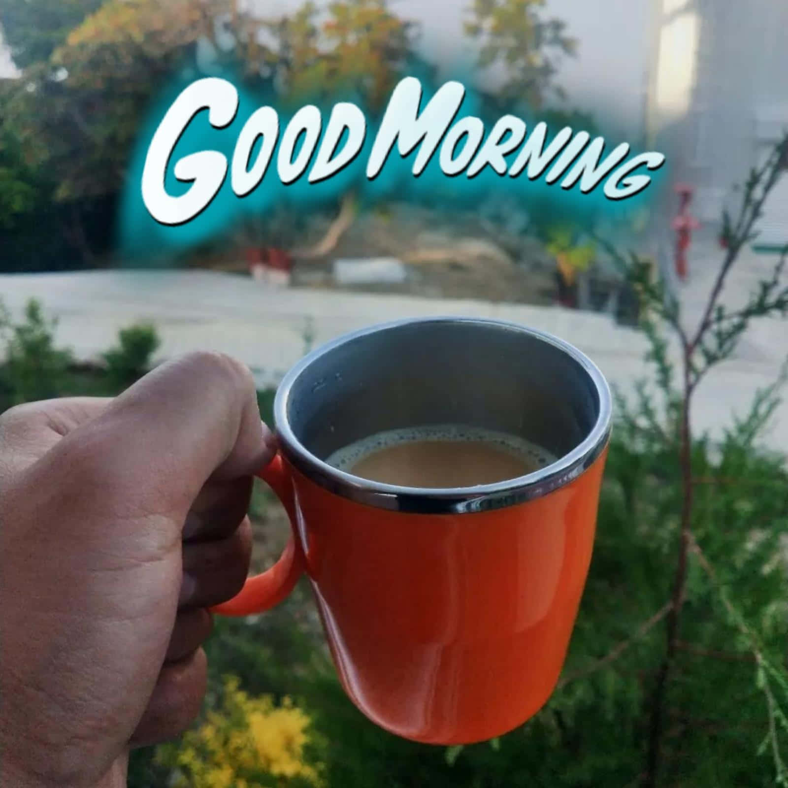 Good Morning Mug With The Words Good Morning