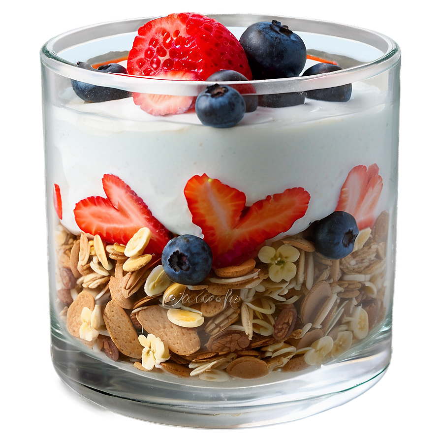 Morning Yogurt Parfait Png Rde PNG