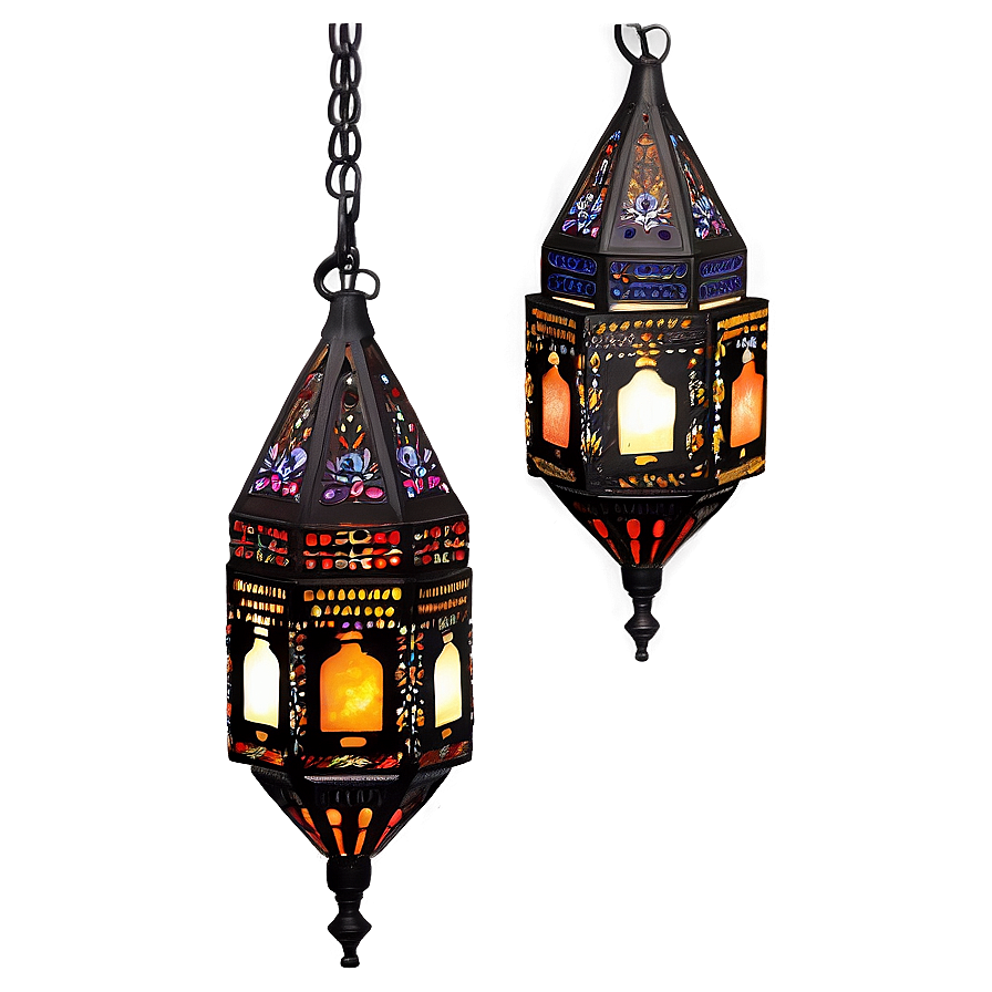 Moroccan Hanging Lights Png 10 PNG