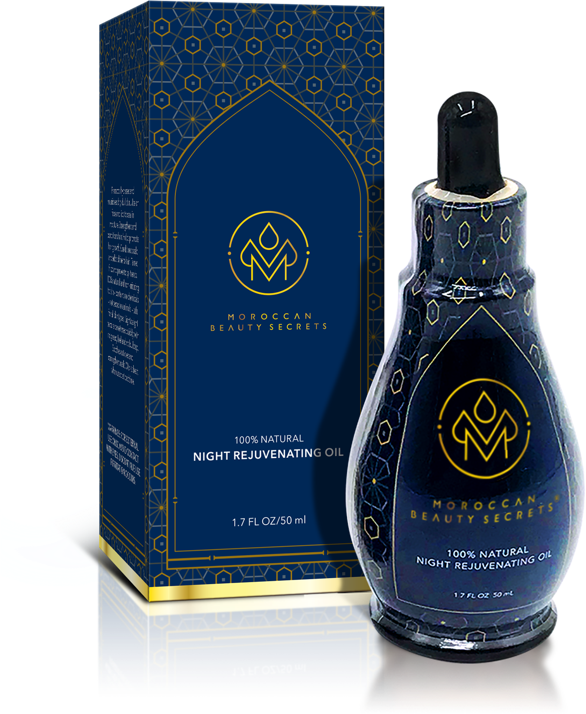 Moroccan Night Rejuvenating Oil Product Packaging PNG