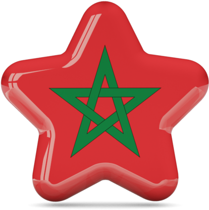 Moroccan Star Red Background PNG