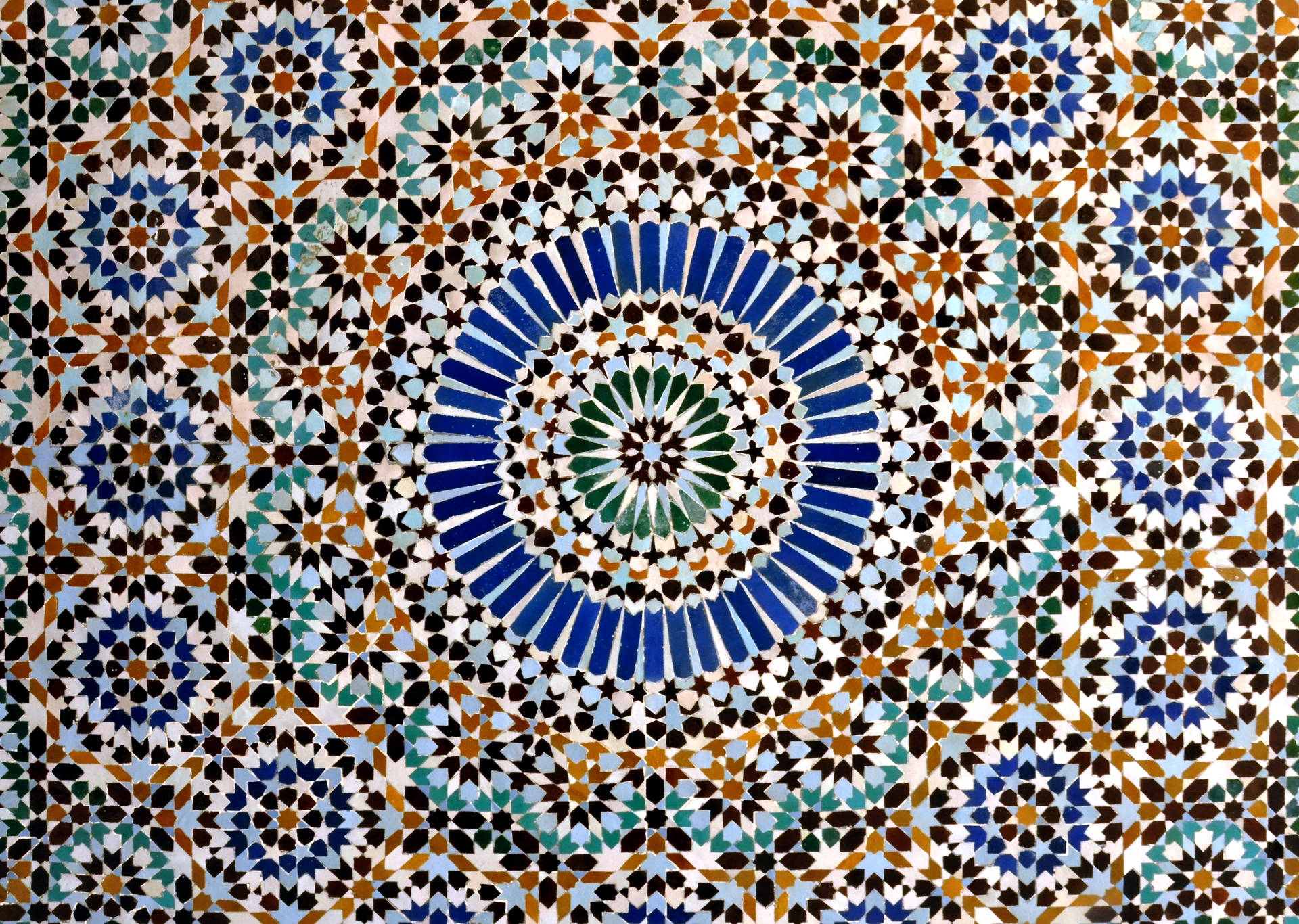 Moroccan Style Mosaic Wallpaper