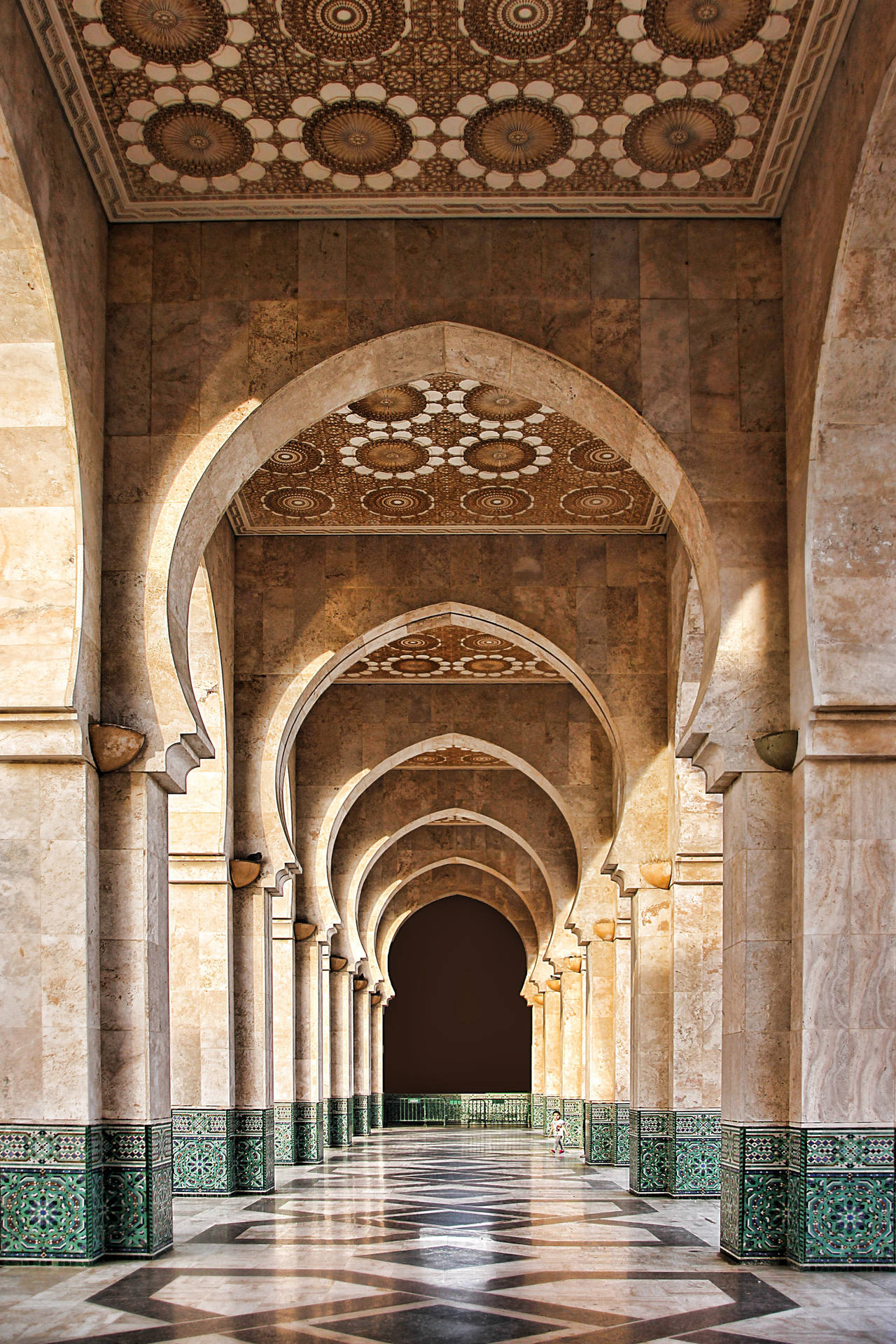 Morocco Hassan II Mosque Wallpaper