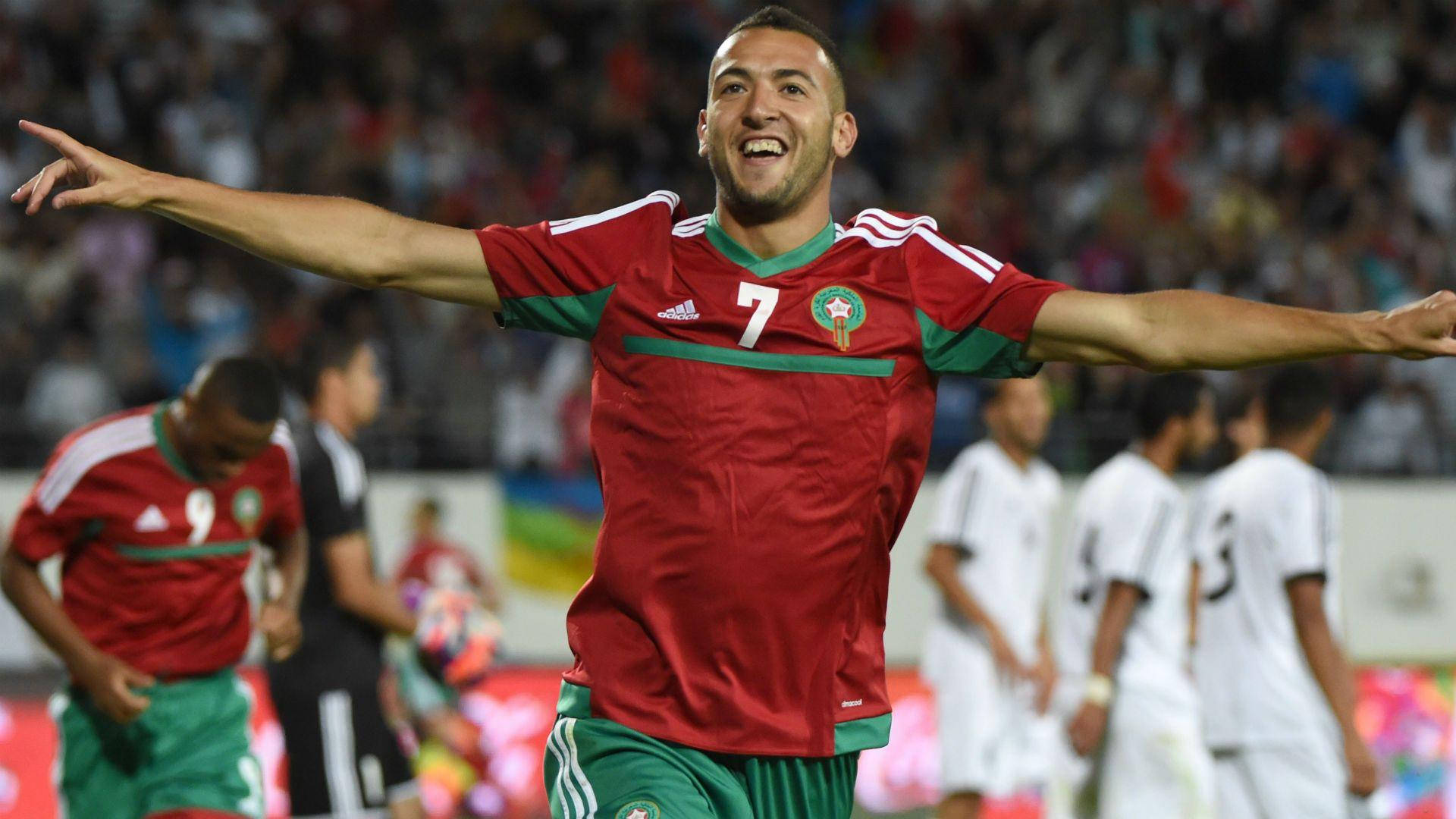 Morocco National Football Team Mehdi Carcela Open Arms Wallpaper