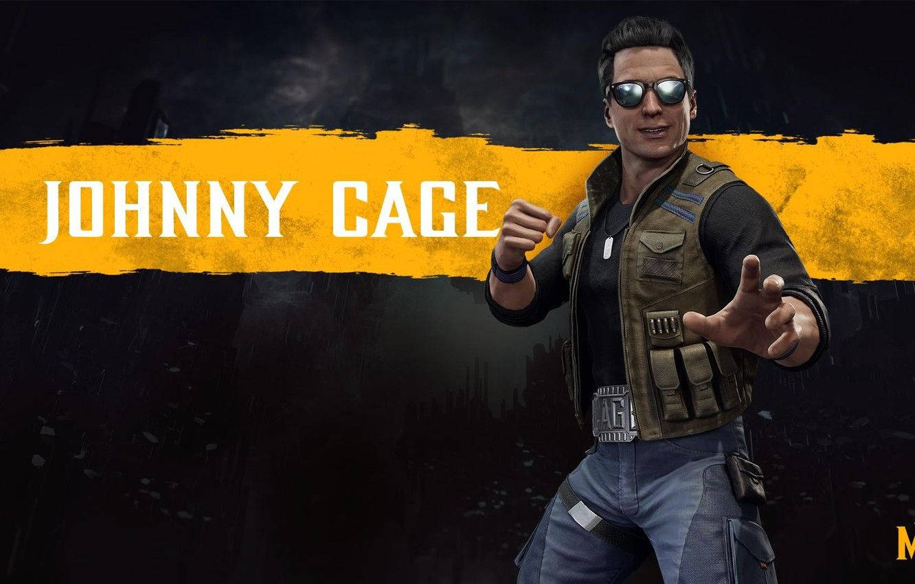 Johnny Cage proves he is one of the most fearsome competitors in Mortal Kombat 11 Wallpaper