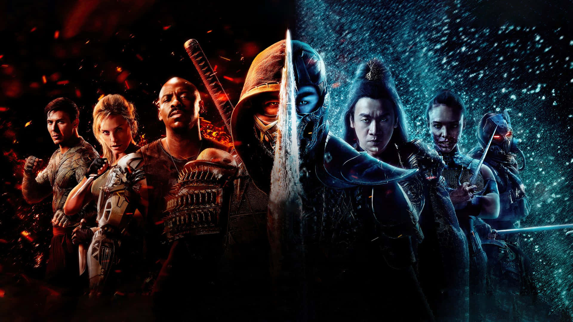 The aftermath of a stunning victory in Mortal Kombat 2021 Wallpaper