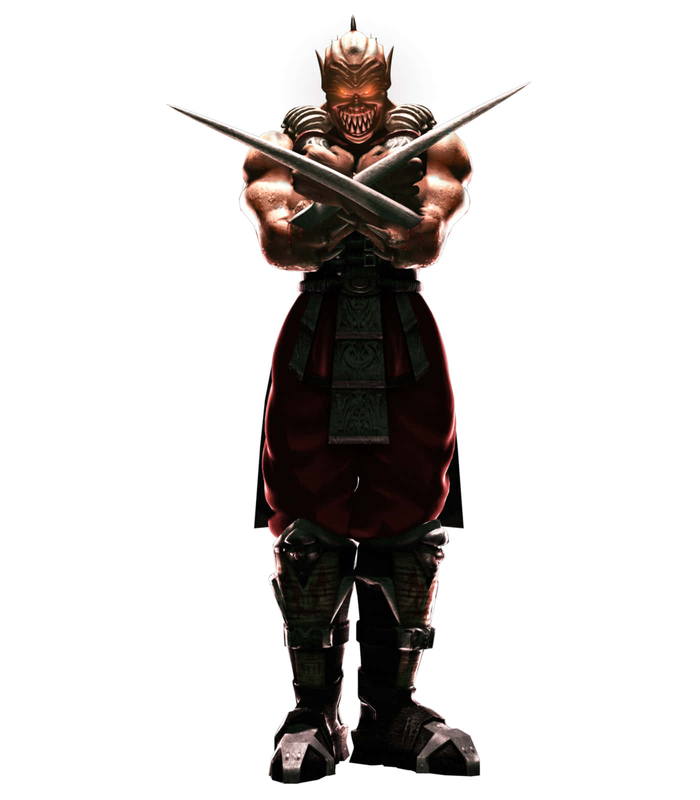 Fierce Mortal Kombat Warrior - Baraka Unleashes His Blades Wallpaper
