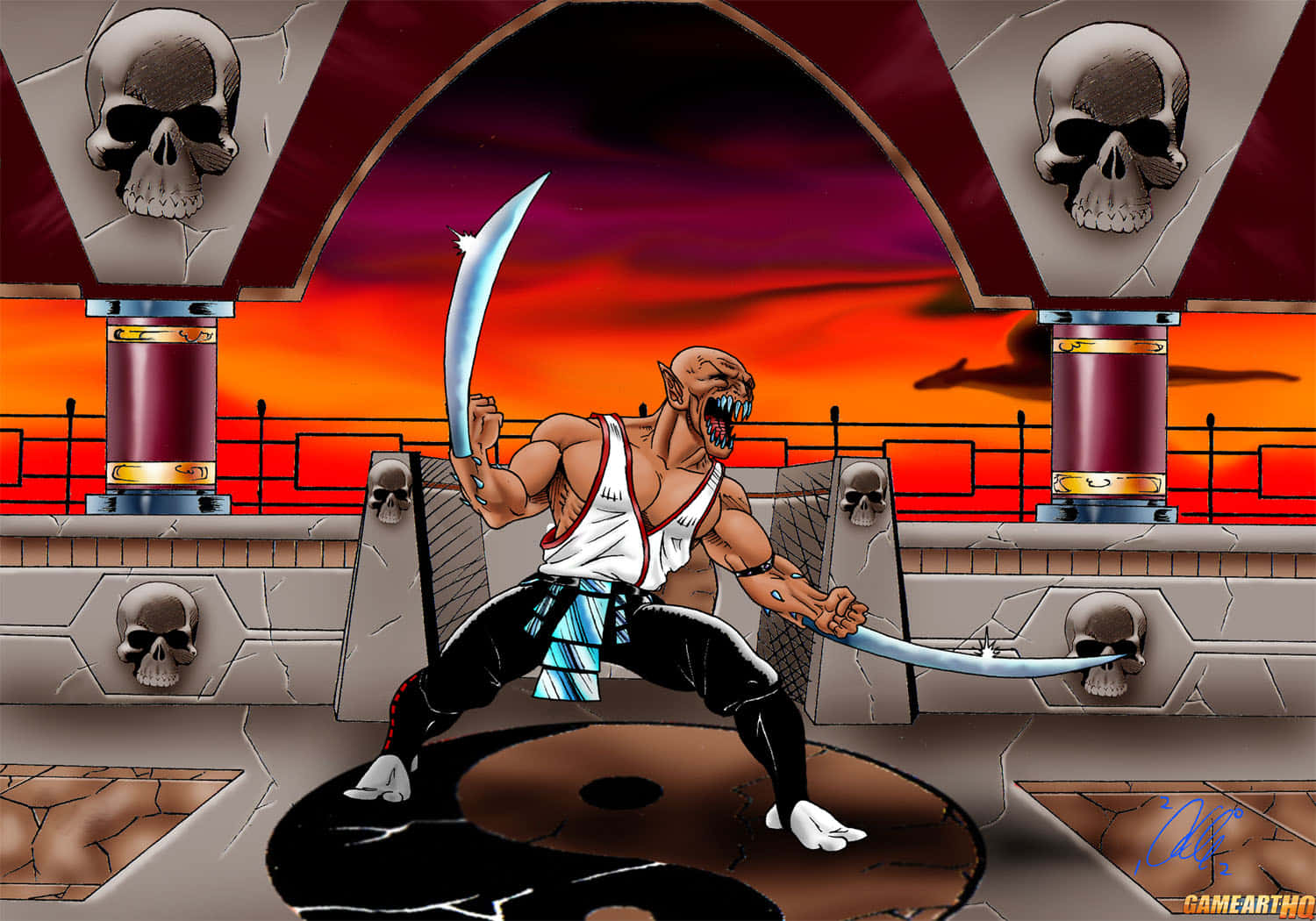 Baraka, the Tarkatan Warrior from Mortal Kombat Wallpaper