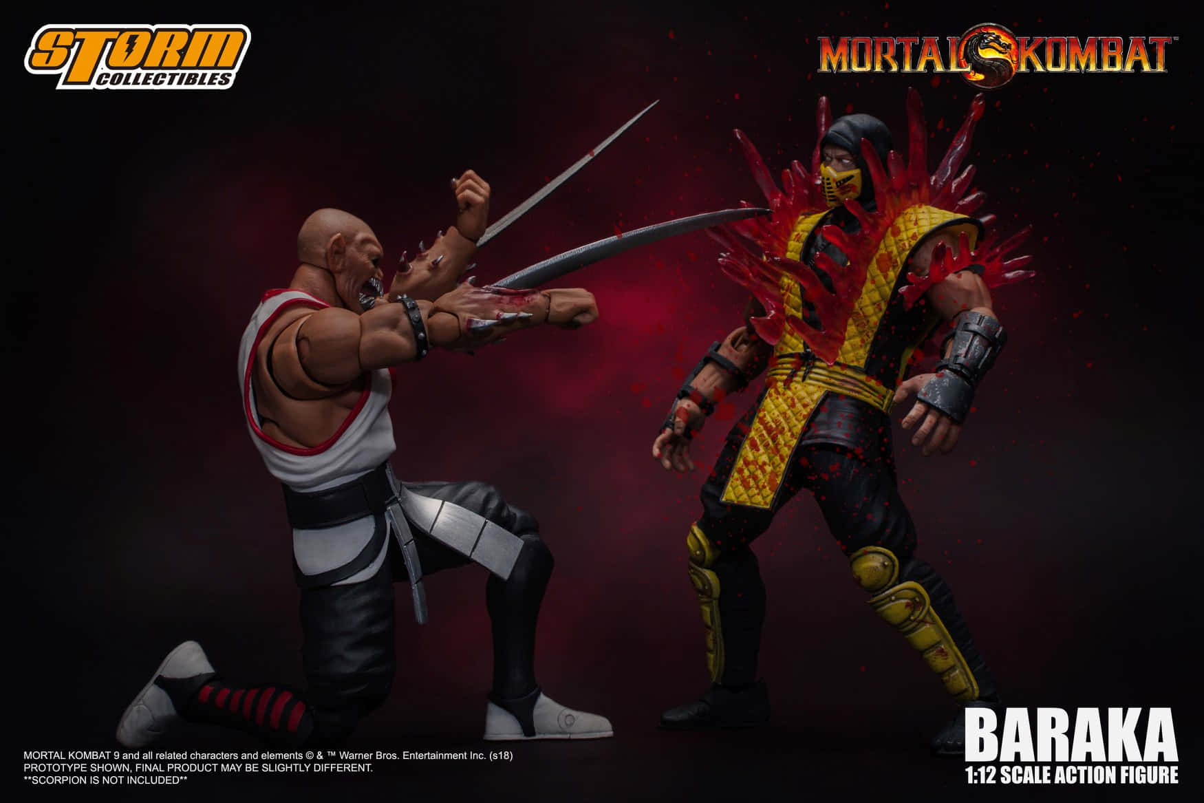 Baraka, the fierce Tarkatan warrior, poised for battle in Mortal Kombat. Wallpaper